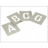 Set of Zinc Stencils - Letters 1in Walleted