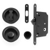 Sliding/Pocket Door Locking Kit - Black