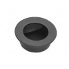 65mm Round Flush Pull Handle - Black