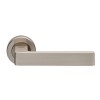 Sasso Lever Handle of Rose - Satin Nickel