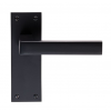 Sasso Lever Latch Handle  - Matt Black   