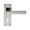 Sasso Lever Lock Handle - Polished Nickel 