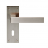 Sasso Lever Lock Handle - Satin Nickel 