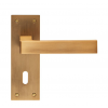 Sasso Lever Lock Handle - Antique Brass