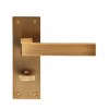 Sasso Lever Bathroom Handle - Antique Brass