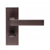 Sasso Lever Bathroom Handle - Matt Bronze