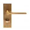 Velino Lever Bathroom Handle - Antique Brass