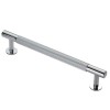 Lines Pull Handle 190mm (160mm cc) - Polished Chrome