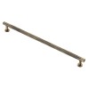 Knurled Pull Handle 350mm (320mm cc) - Antique Brass