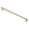 Knurled Pull Handle 350mm (320mm cc) - Satin Brass