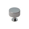 Lines Radio Knob - Polished Chrome