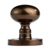 Mushroom Mortice Knob Set (Half Sprung) 52mm - Dark Bronze