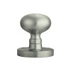 Mushroom Mortice Knob Set (Half Sprung) 52mm - Satin Nickel