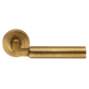 Amiata Lever Handle on Rose - Antique Brass