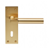 Amiata Lever Lock Handle - Satin Brass