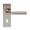 Amiata Lever Lock Handle - Satin Nickel 