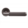 Varese Knurled Lever Handle on Rose - Matt Bronze