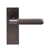 Varese Knurled Lever Latch Handle - Matt Bronze