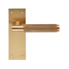 Varese Knurled Lever Latch Handle - Satin Brass