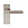 Varese Knurled Lever Latch Handle - Satin Nickel