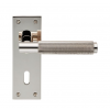 Varese Knurled Lever Lock Handle - Polished Nickel 