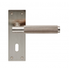 Varese Knurled Lever Lock Handle - Satin Nickel 