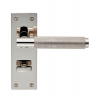 Varese Knurled Lever Bathroom Handle - Polished Nickel