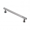 Knurled Pull Handle 158mm (128mm cc) - Polished Chrome 