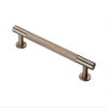 Knurled Pull Handle 158mm (128mm cc) - Satin Nickel 