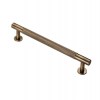 Knurled Pull Handle 190mm (160mm cc) - Antique Brass
