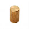 18mm Ø Knurled Knob - Satin Brass