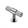 Knurled T-Bar Knob 50mm - Polished Chrome 