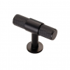 Knurled T-Bar Knob 50mm - Matt Black