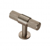 Knurled T-Bar Knob 50mm - Satin Nickel 