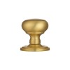 Mushroom Mortice Knob Concealed Fix Unsprung - Satin Brass