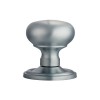 Mushroom Mortice Knob Concealed Fix Unsprung - Satin Chrome