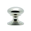38mm Ã˜ Victorian Cupboard Knob - Polished Nickel