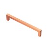 170mm Block Cupboard Handle (160cc) - Satin Copper