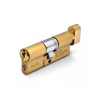 3* 37/37 Euro Thumbturn Cylinder - Satin Brass KD