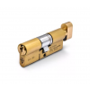 3* 40/40 Euro Thumbturn Cylinder - Satin Brass KD