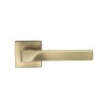 Carlisle Flash Lever on Square Rose - Antique Brass