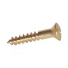 Raised Head Brass Screws Gauge 8x1'' Slotted