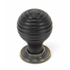 Beehive Cabinet Knob 35mm - Ebony and AB