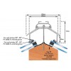 Exitex Aluminium Cresfinex MK4 Ridge 3m - Grey (Ral 9023)