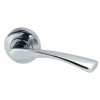 Olton Lever Handle Sprung on Rose - Polished Chrome