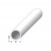 Round Tube 1m x 8mm x 1mm - Silver Anodised Aluminium