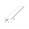 Edge Profile 1m x 14mm x 10mm - Silver Anodised Aluminium