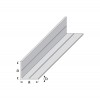 1m x 19.5mm Equal Sided Angle - Aluminium