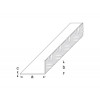 1m x 43.5mm x 23.5mm Unequal Sided Angle (Checkerplate) - Aluminium