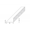 1m x 53.6mm x 29.5mm Unequal Sided Angle (Checkerplate) - Aluminium